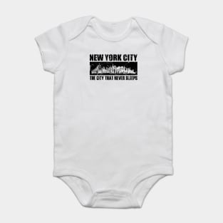 New York City Never Sleeps Baby Bodysuit